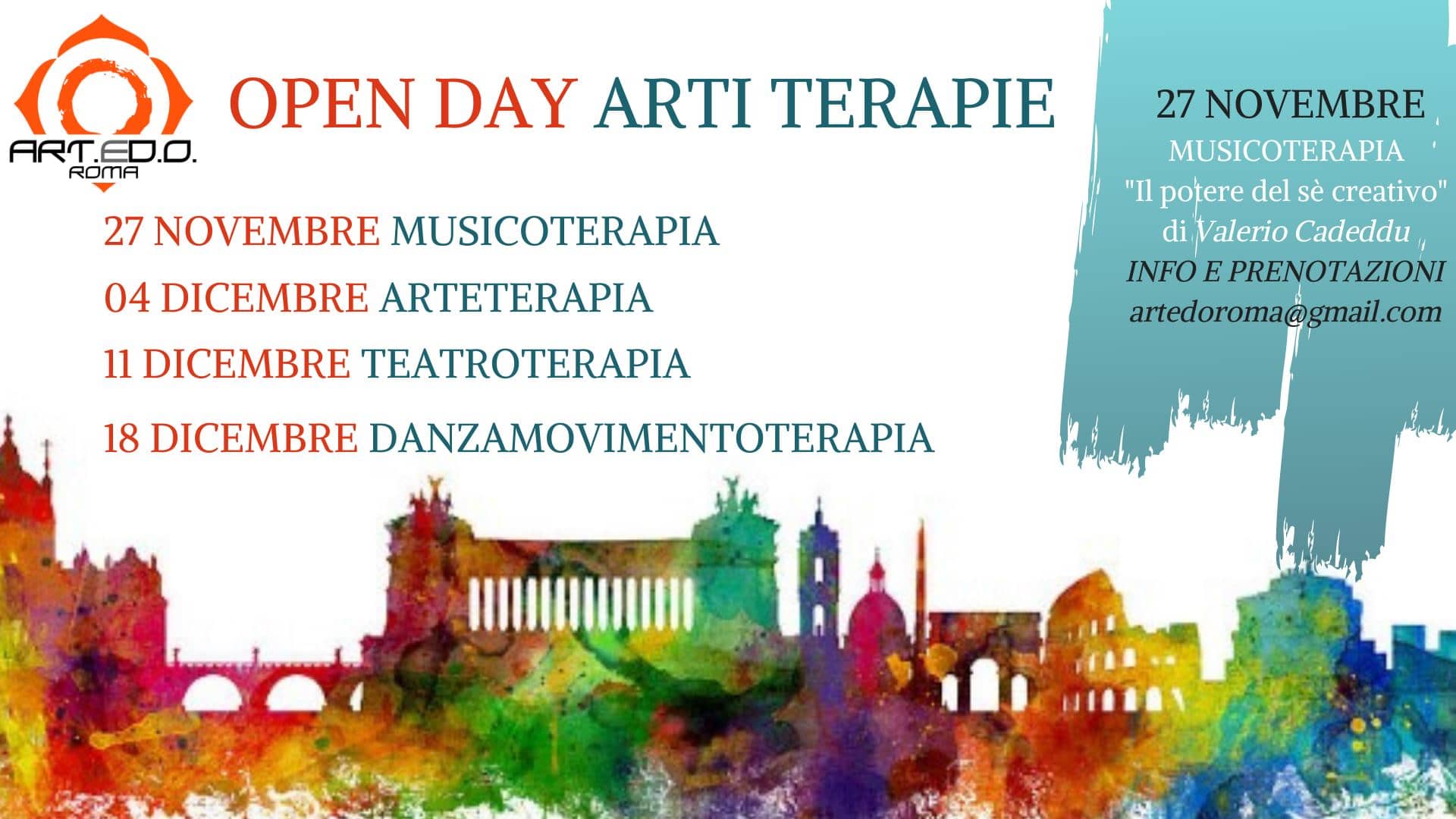 4 Open day gratuiti dedicati alle Arti Terapie